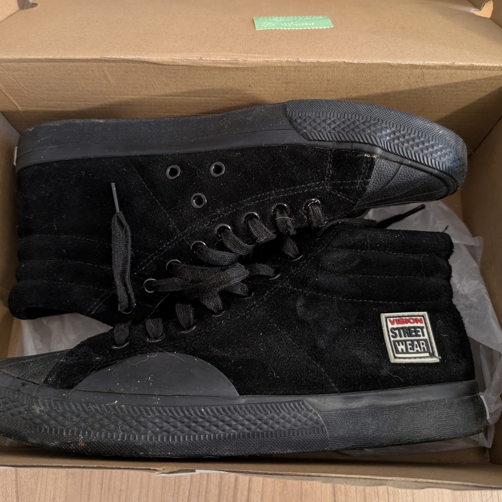 Men's Black High-Top Sneakers